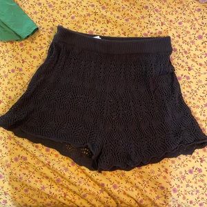 Brown Crotchet Shorts Princess Polly Coastal Cover Up Summer Cute